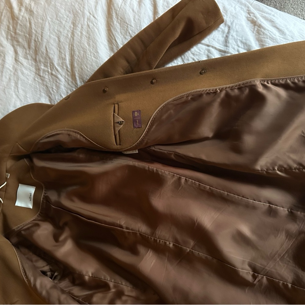Aritzia Wilfred The Cocoon Coat - Luxe Wool Cashmere in Camel (Saville) - Picture 10 of 14